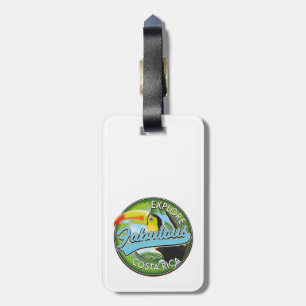 Etiqueta De Bagagem Logotipo Explorar fabuloso Costa Rica