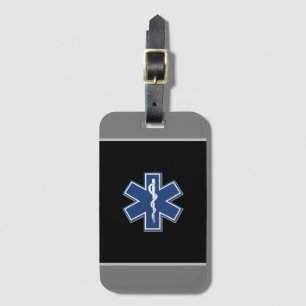 Etiqueta De Bagagem Logotipo médico de emergência