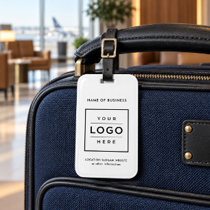 Etiqueta De Bagagem Logotipo Personalizado Branco Empresa Marcação