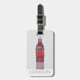 Etiqueta De Bagagem Londres Big Ben Union Jack