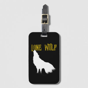 Etiqueta De Bagagem Lone Wolf Male Sigma Moderno Minimalista