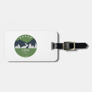 Etiqueta De Bagagem Longa Trilha Vermont