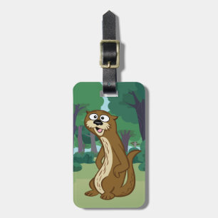 Etiqueta De Bagagem Lontra do rick Reggie da guarda florestal