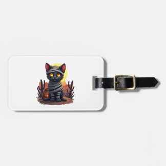 Etiqueta De Bagagem Loucura do Gato Múmia