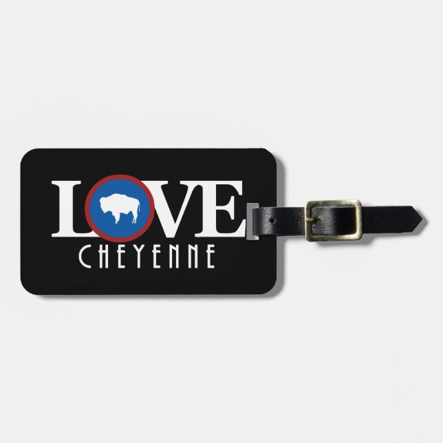 Etiqueta De Bagagem LOVE Cheyenne (Frente Horizontal)