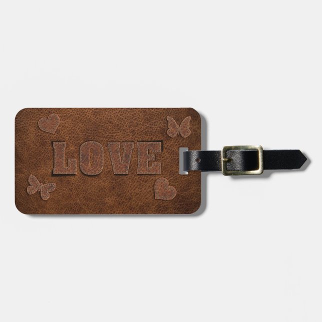 Etiqueta De Bagagem Love Western Style (Frente Horizontal)
