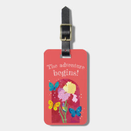 Etiqueta De Bagagem lovely flower tag -iris-