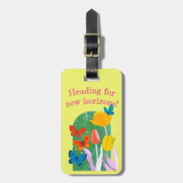 Etiqueta De Bagagem lovely flower tag -tulip-