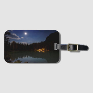 Etiqueta De Bagagem Lua cheia   Lake Louise, Canadá