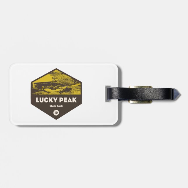 Etiqueta De Bagagem Lucky Peak State Park Idaho (Traseira Horizontal)
