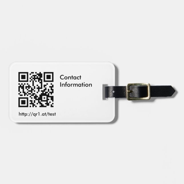 Etiqueta De Bagagem Luggage dia (Frente Horizontal)