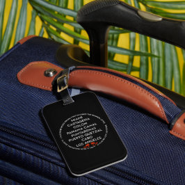 Etiqueta De Bagagem Luggage Tag Dark