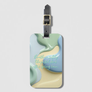 Etiqueta De Bagagem Luggage tag in stylish graphic