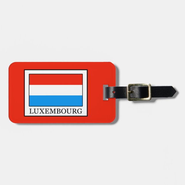 Etiqueta De Bagagem Luxemburgo (Frente Horizontal)