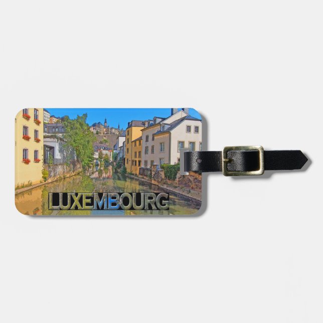 Etiqueta De Bagagem Luxemburgo (Frente Horizontal)