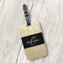 Luxury Sparkle Dourado Glitter Name