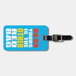 Etiqueta De Bagagem Luz - azul o outro Tag vermelho da bagagem do saco