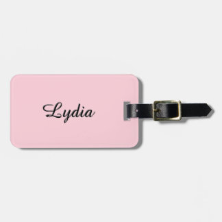 Etiqueta De Bagagem Luz contínua - rosa personalizado
