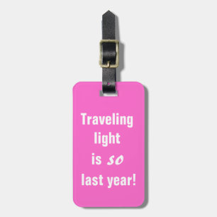 Etiqueta De Bagagem Luz de viagem