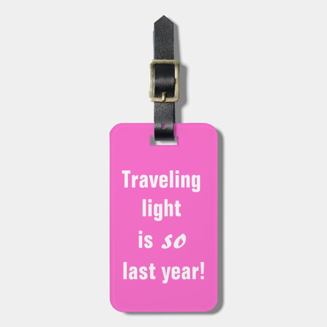 Etiqueta De Bagagem Luz de viagem (Frente Vertical)