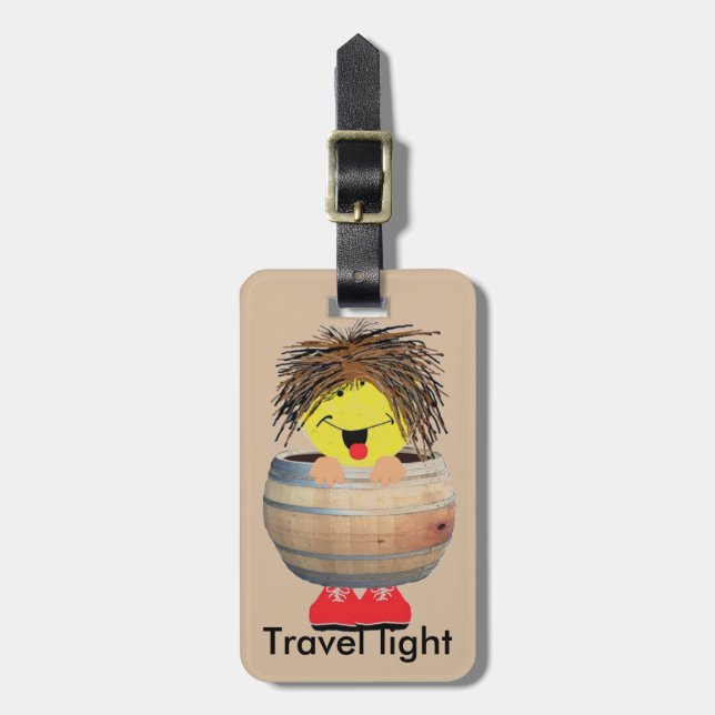 Etiqueta De Bagagem Luz do viagem (Frente Vertical)