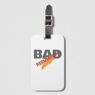 Etiqueta De Bagagem Má Reputação / Minimalista Moderno Simples