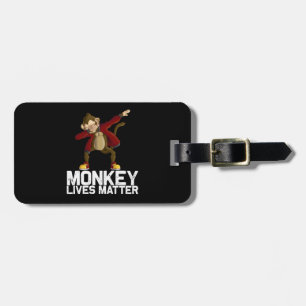 Etiqueta De Bagagem Macaco Engraçado Dabbing
