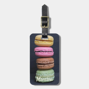 Etiqueta De Bagagem Macaron Pestris para presentes doces