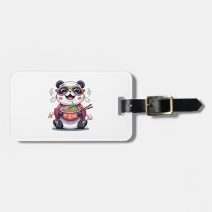 Etiqueta De Bagagem Macarrão Panda
