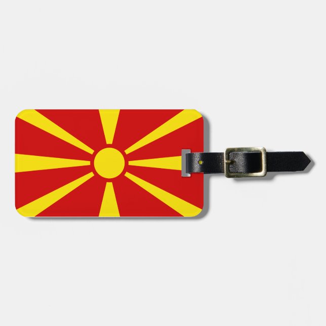 Etiqueta De Bagagem Macedônia do Norte (Frente Horizontal)