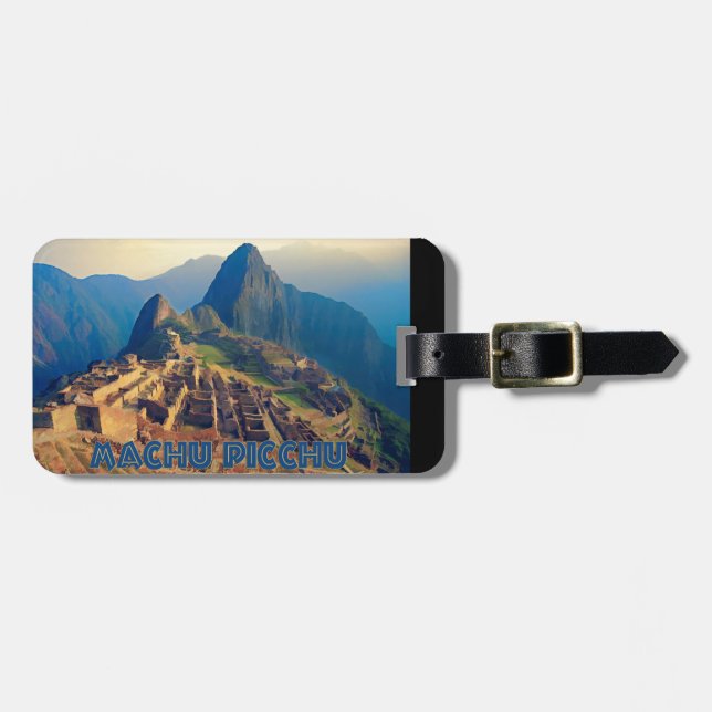 Etiqueta De Bagagem Machu Picchu Peru (Frente Horizontal)
