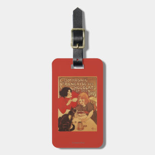 Etiqueta De Bagagem Mãe e filha do Co do chocolate e do chá