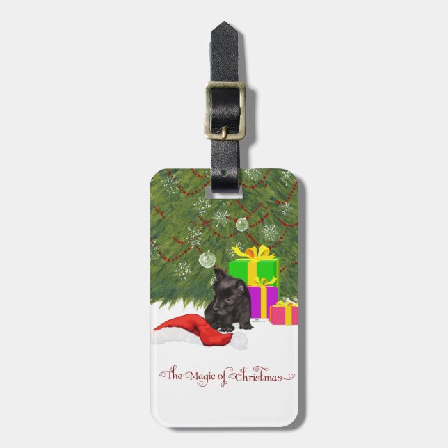 Etiqueta De Bagagem Magia do Natal (Frente Vertical)