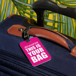 Etiqueta De Bagagem Mala de Viagem Personalizada Divertida Atrai Atenç