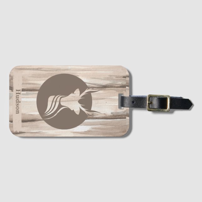 Etiqueta De Bagagem Mala iPhone / iPad do Deer Trails (Frente Horizontal)