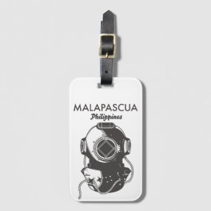 Etiqueta De Bagagem Malapascua Filipinas Divisindo o poster de viagens