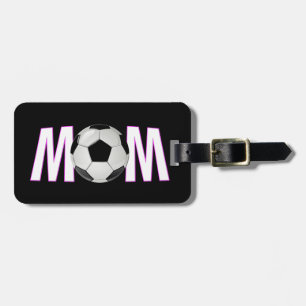 Etiqueta De Bagagem Mamã bonito do futebol