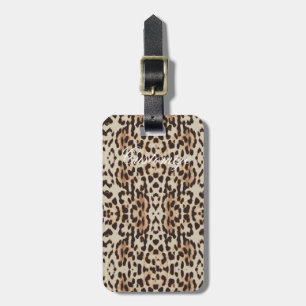 Etiqueta De Bagagem Manchas-leopardo Padrão Thunder_Cove