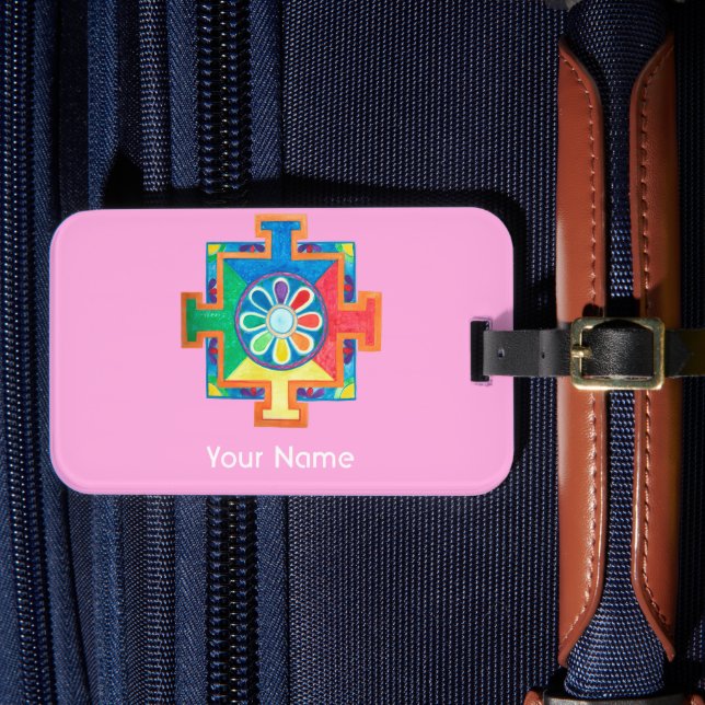 Etiqueta De Bagagem Mandala da Criação (Frente Insitu 4)