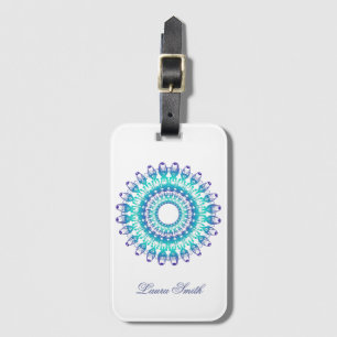 Etiqueta De Bagagem Mandala. étnico