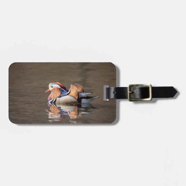 Etiqueta De Bagagem Mandarin Duck (Frente Horizontal)