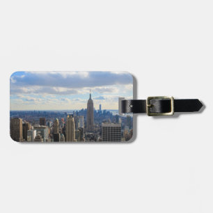 Etiqueta De Bagagem Manhattan da parte superior da rocha, Nova Iorque