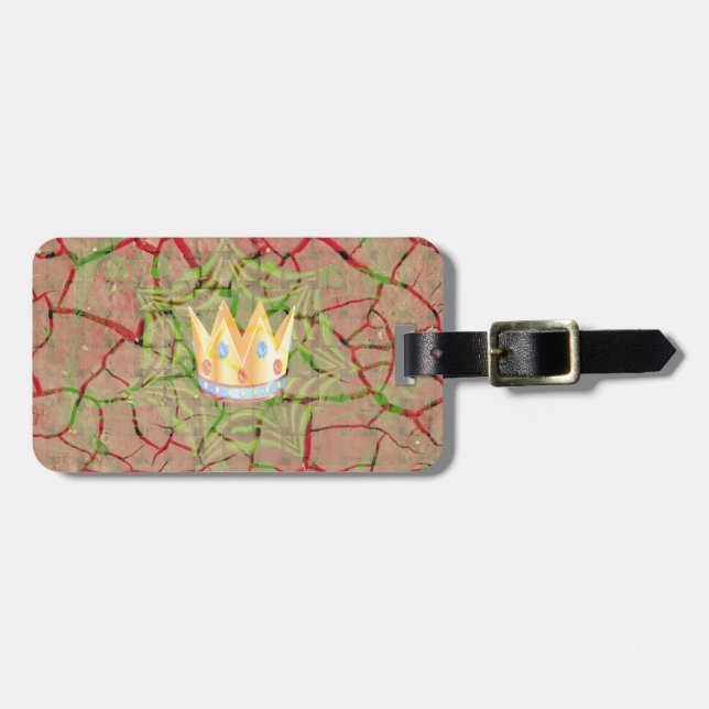 Etiqueta De Bagagem Mantenha Simples: Arte de Clareza Real da Terra Qu (Frente Horizontal)