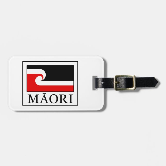 Etiqueta De Bagagem Maori (Frente Horizontal)