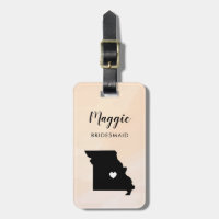 Etiqueta de Bagagem Mapa de Missouri, Boas-Vindas