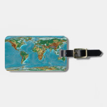 Mapa do mundo geográfico