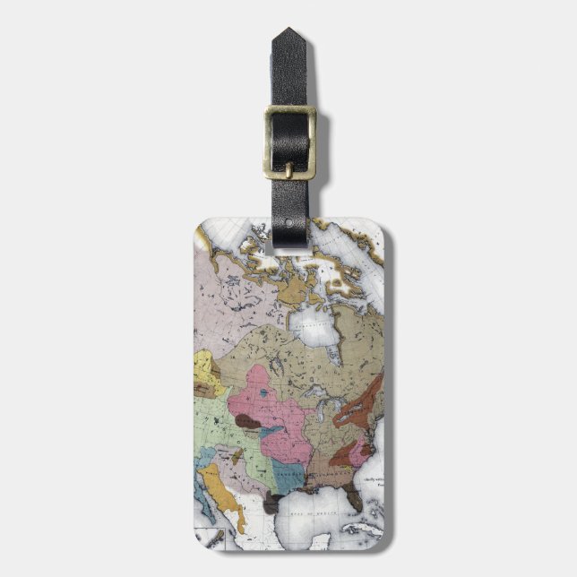 ETIQUETA DE BAGAGEM MAPA: INDIANOS AMERICANOS 3 (Frente Vertical)