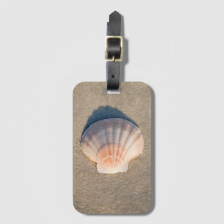 Etiqueta De Bagagem Mar Shell que coloca no Sandy Beach