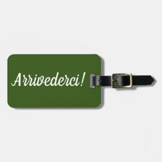 Etiqueta De Bagagem Marca de Bagagem Arrivederci