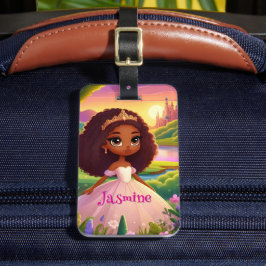 Etiqueta De Bagagem Marca de Bagagem da Princesa Magia Brown
